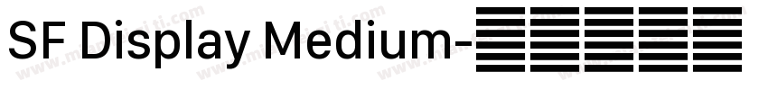 SF Display Medium字体转换